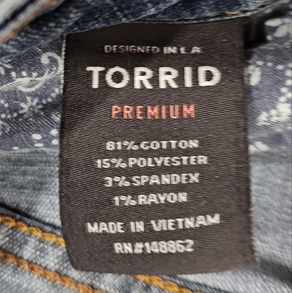 Torrid premuin  skinny jeans  size 20 XT - Picture 3 of 7